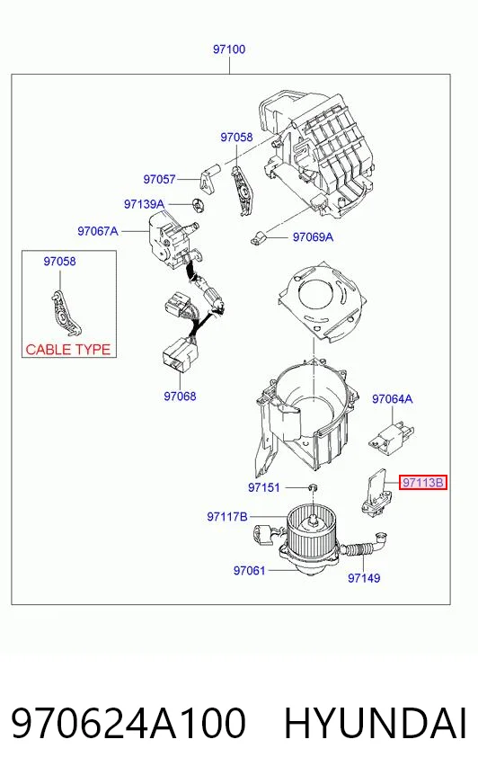 Реле отопителя Chrysler 970624A001 цена, от 24.69 USD