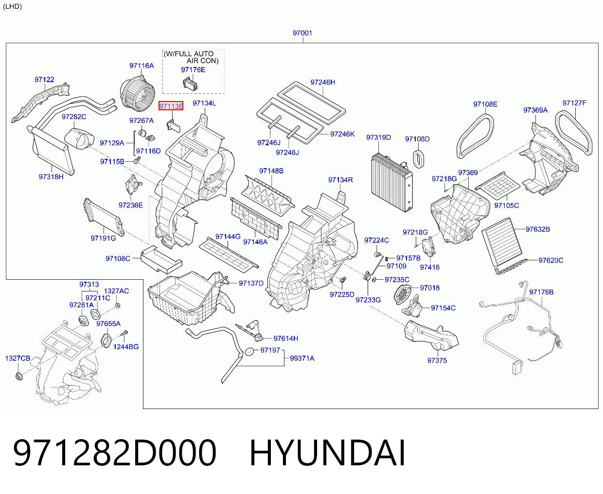 971282D000 Hyundai/Kia Реле печки