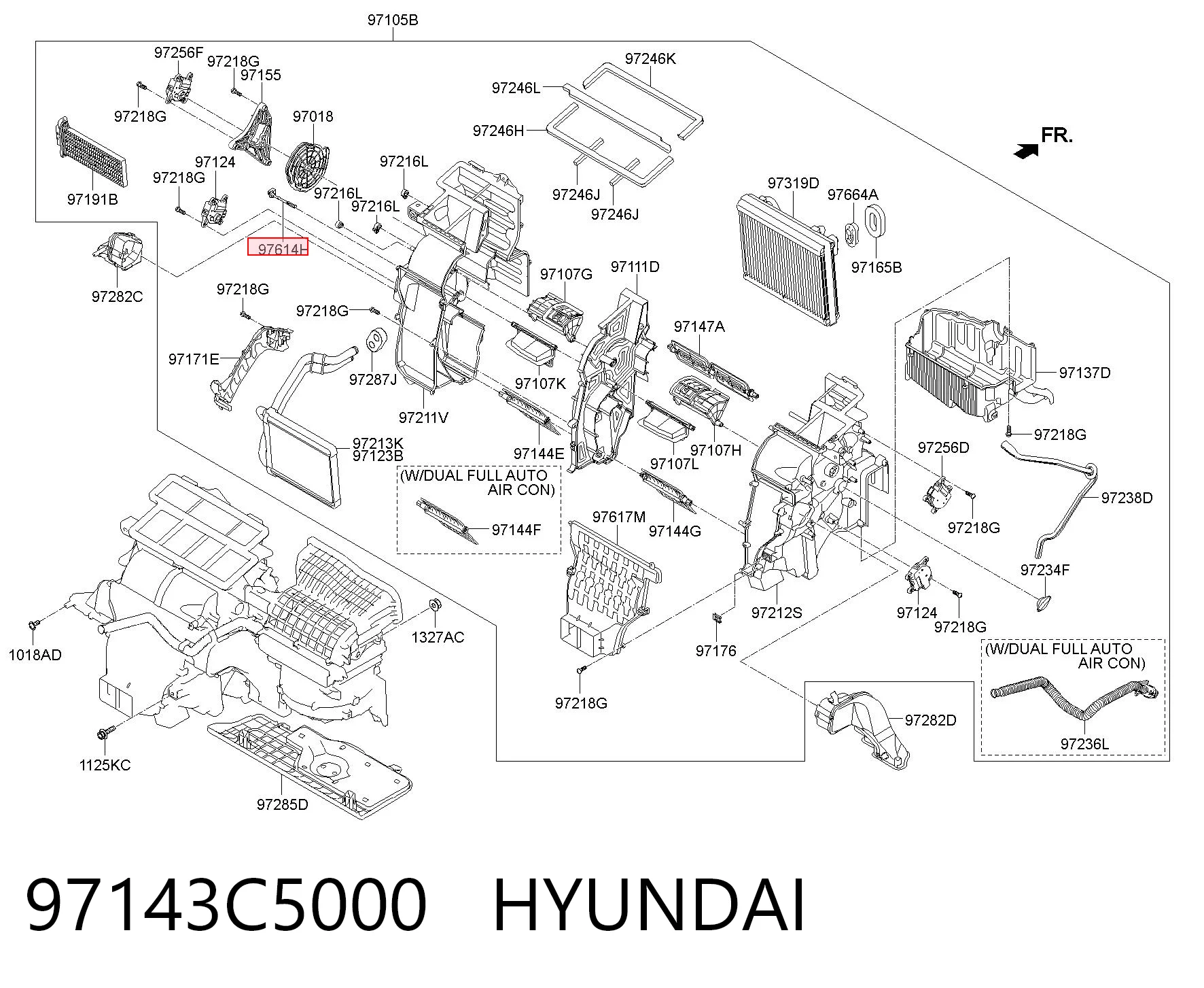 97143C5000 Hyundai/Kia Датчик температуры салона