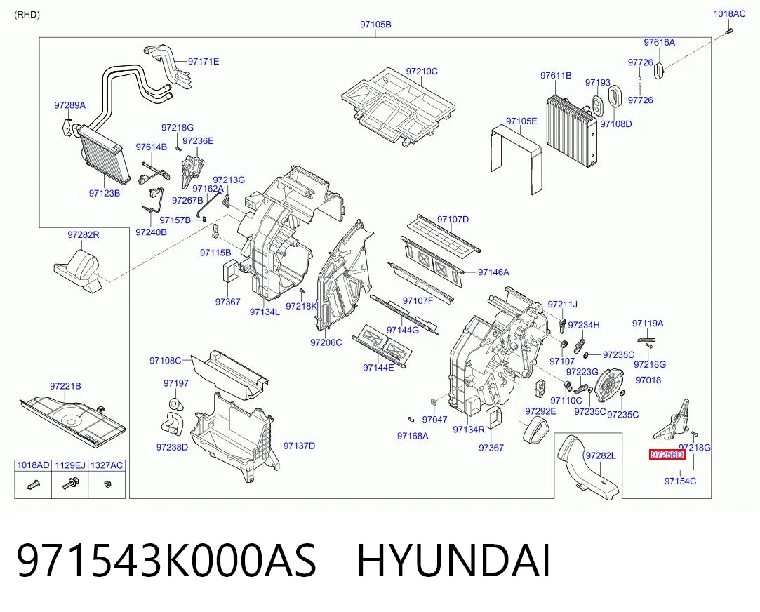 971543K000AS Hyundai/Kia 