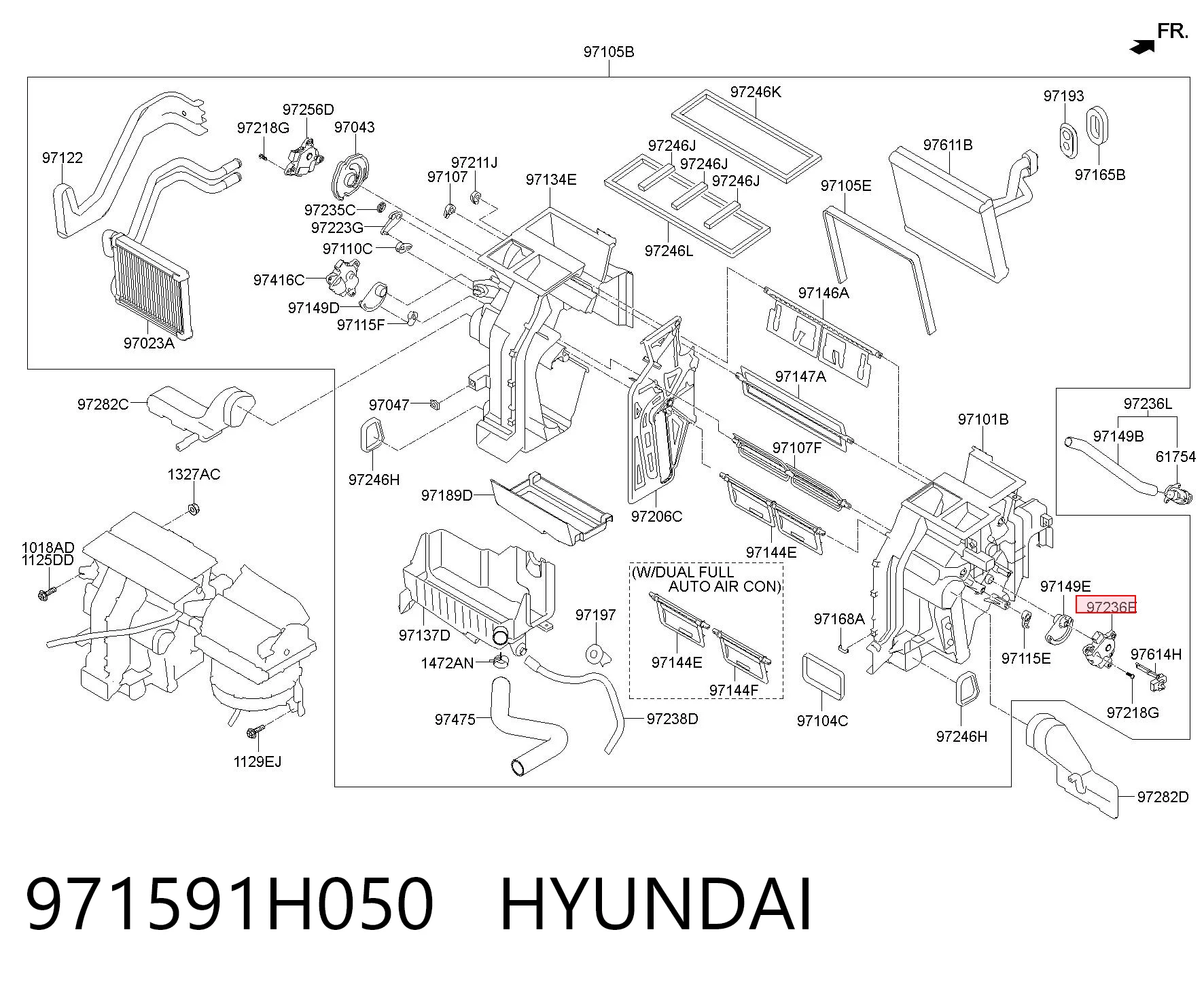 Привод системы автоматического управления отопителем на Hyundai Ix35  LM