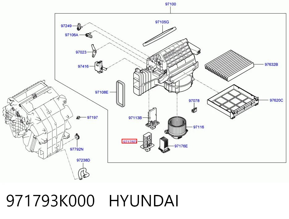 Купить 4051KST1 Polcar Регулятор оборотов вентилятора печки