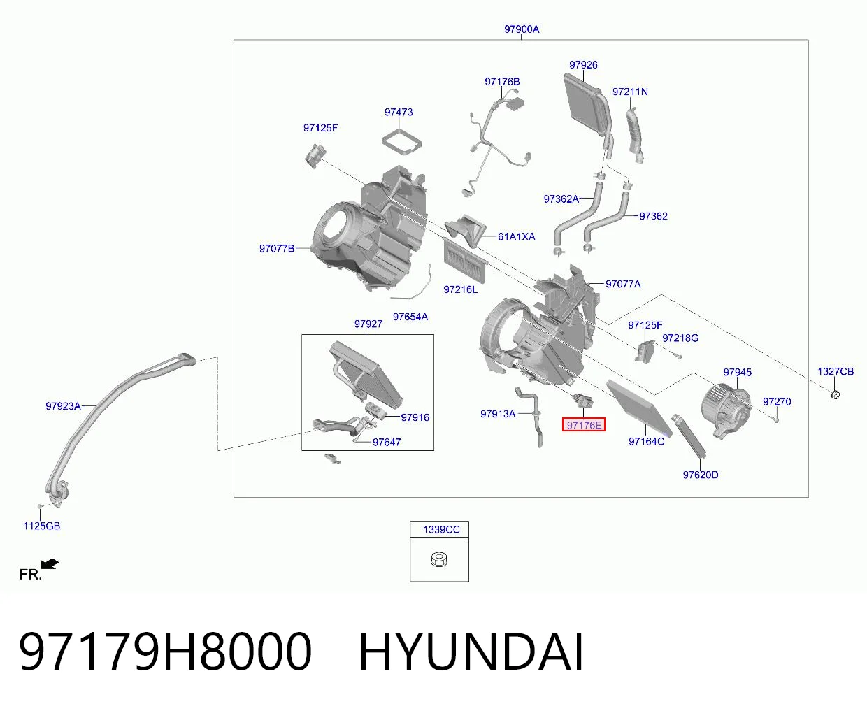97179H8000 Hyundai/Kia Реле печки