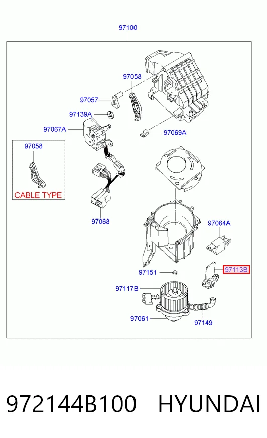 Резистор печки 970624A001 Chrysler