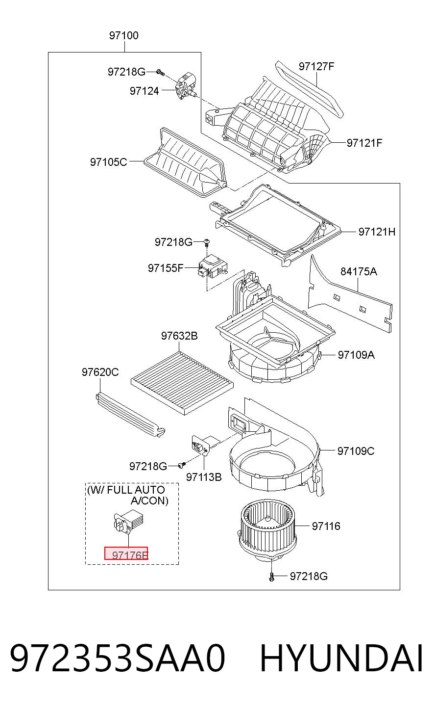 972353SAA0 Hyundai/Kia Реле печки