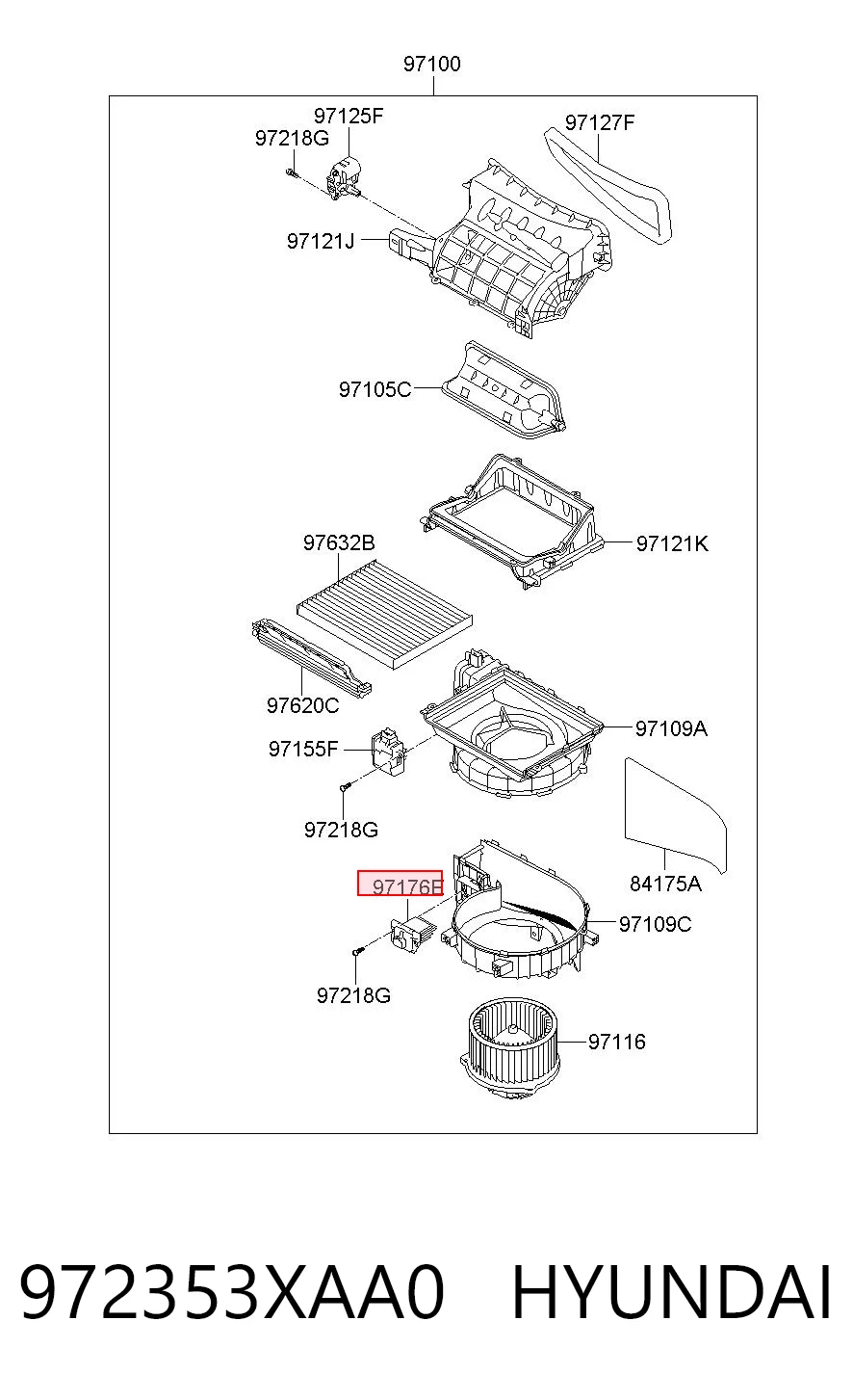 972353XAA0 Hyundai/Kia Реле печки