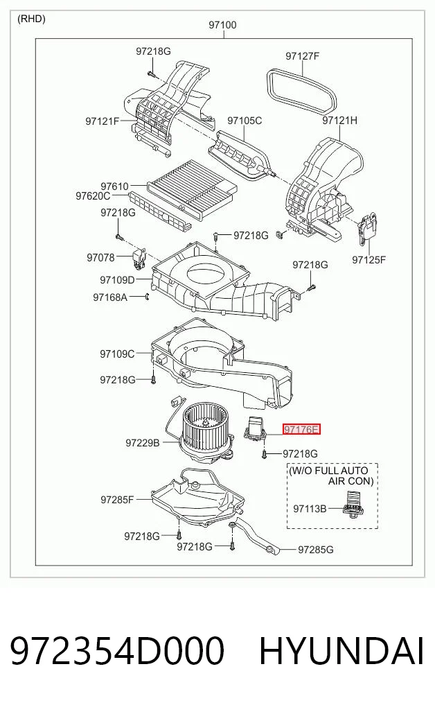 972354D000 Hyundai/Kia Реле печки