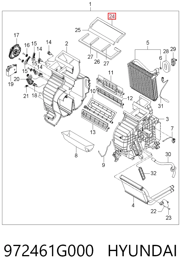 972461G000 Hyundai/Kia