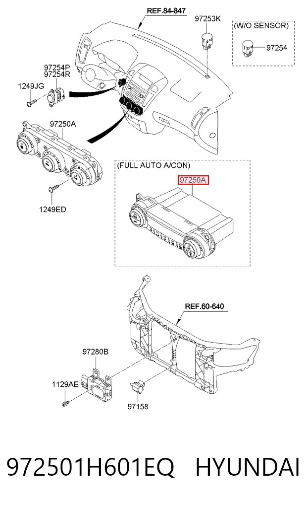 Регулятор вентилятора отопителя KIA Ceed хэтчбек (ED) (2006 - 2012) цена, от 16.93 USD