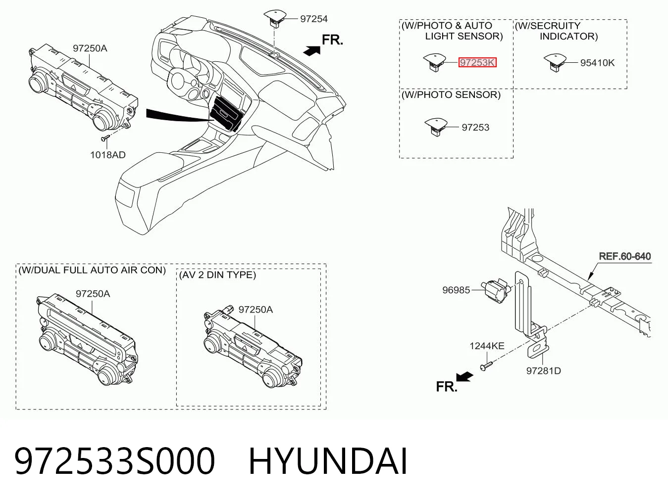 972533S000 Hyundai/Kia 