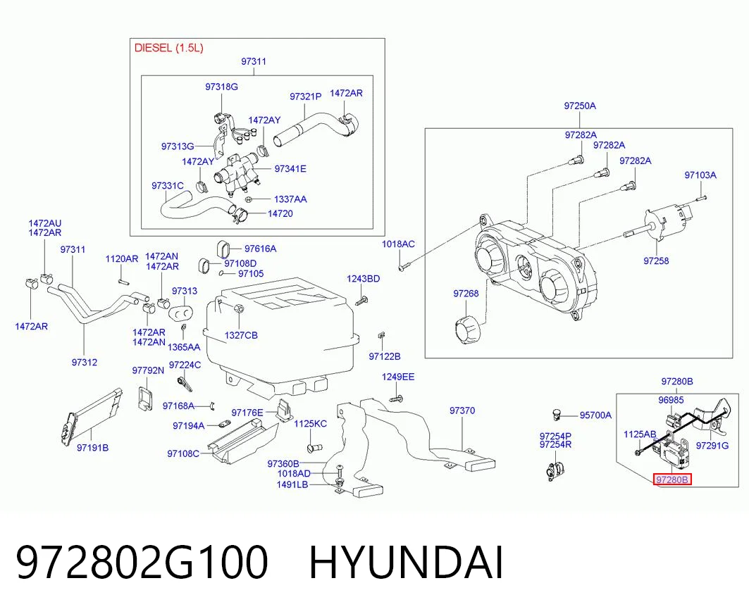 972802G100 Hyundai/Kia 