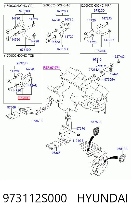 973112S000 Hyundai/Kia 