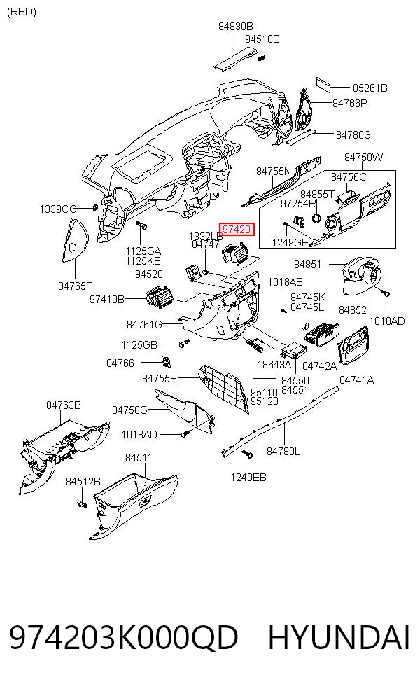 974203K000QD Hyundai/Kia 