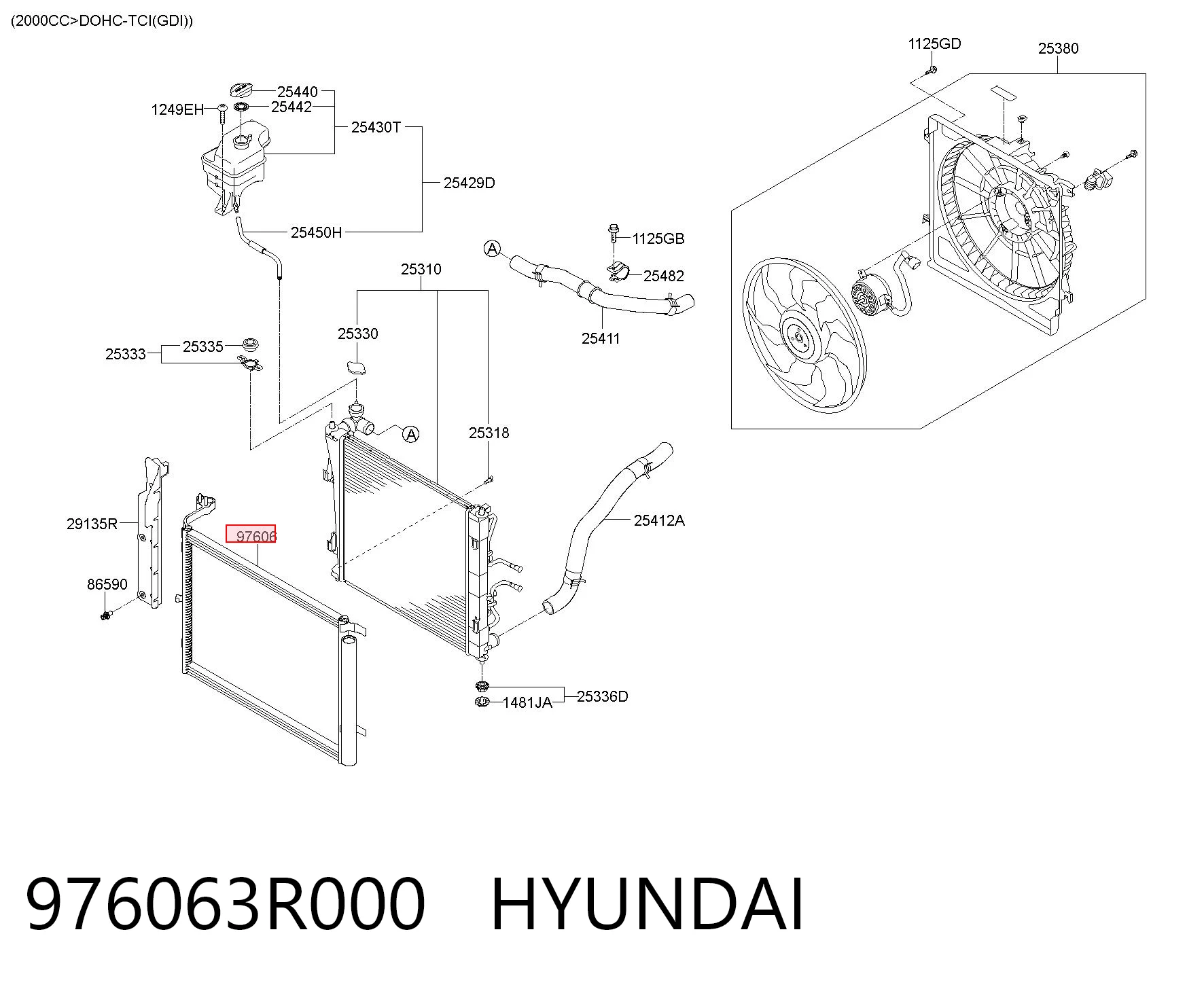 976063R000 Hyundai/Kia Конденсатор