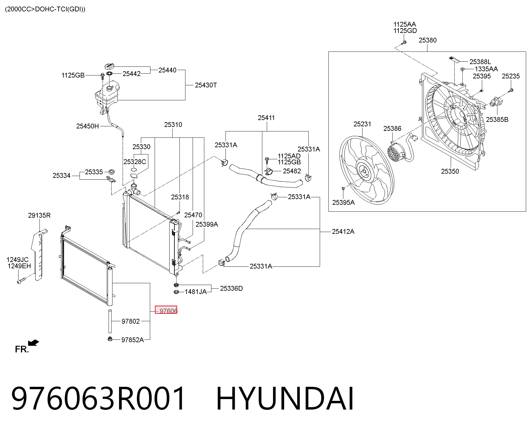 976063R001 Hyundai/Kia Конденсатор