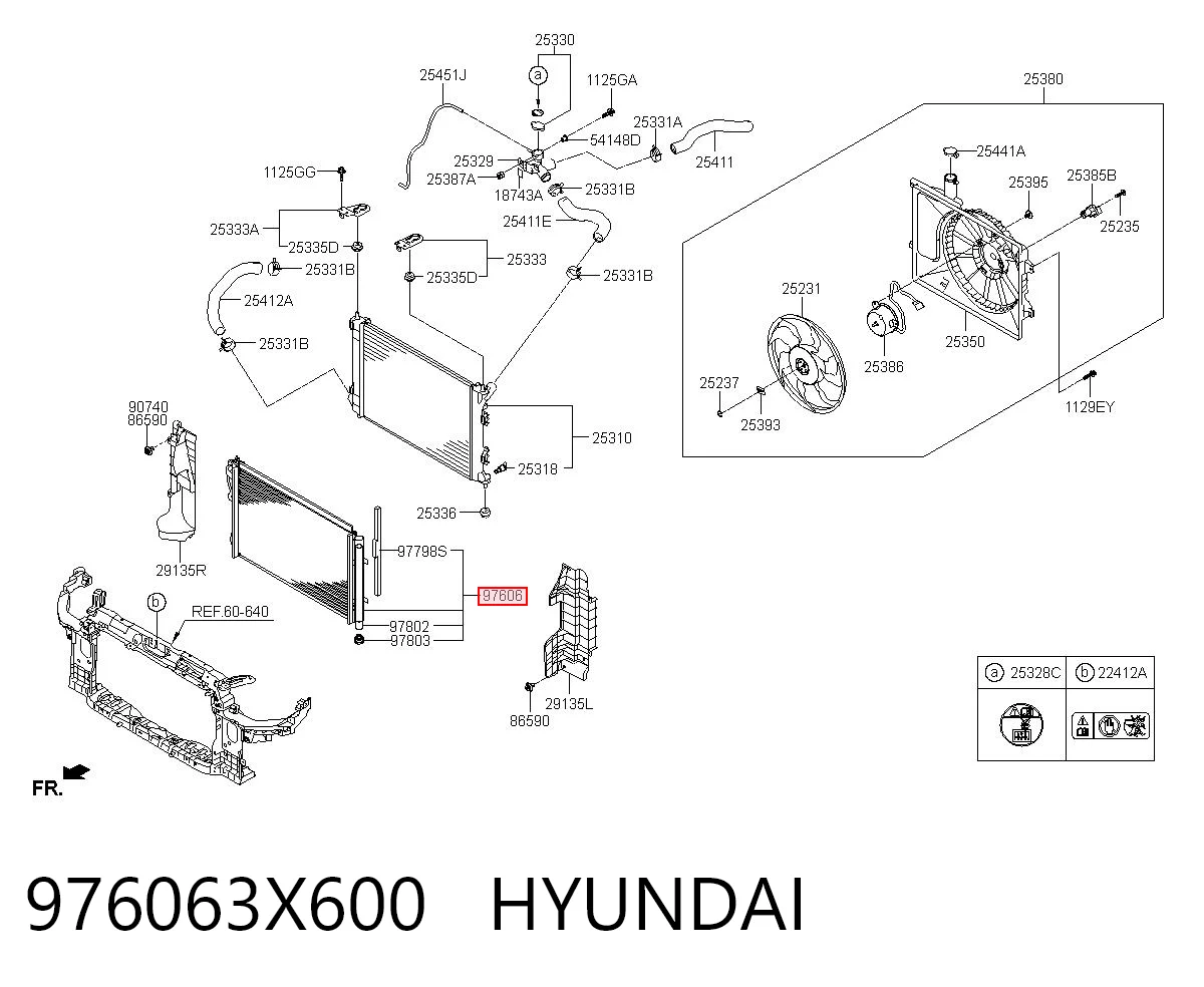 976063X600 Hyundai/Kia Конденсатор