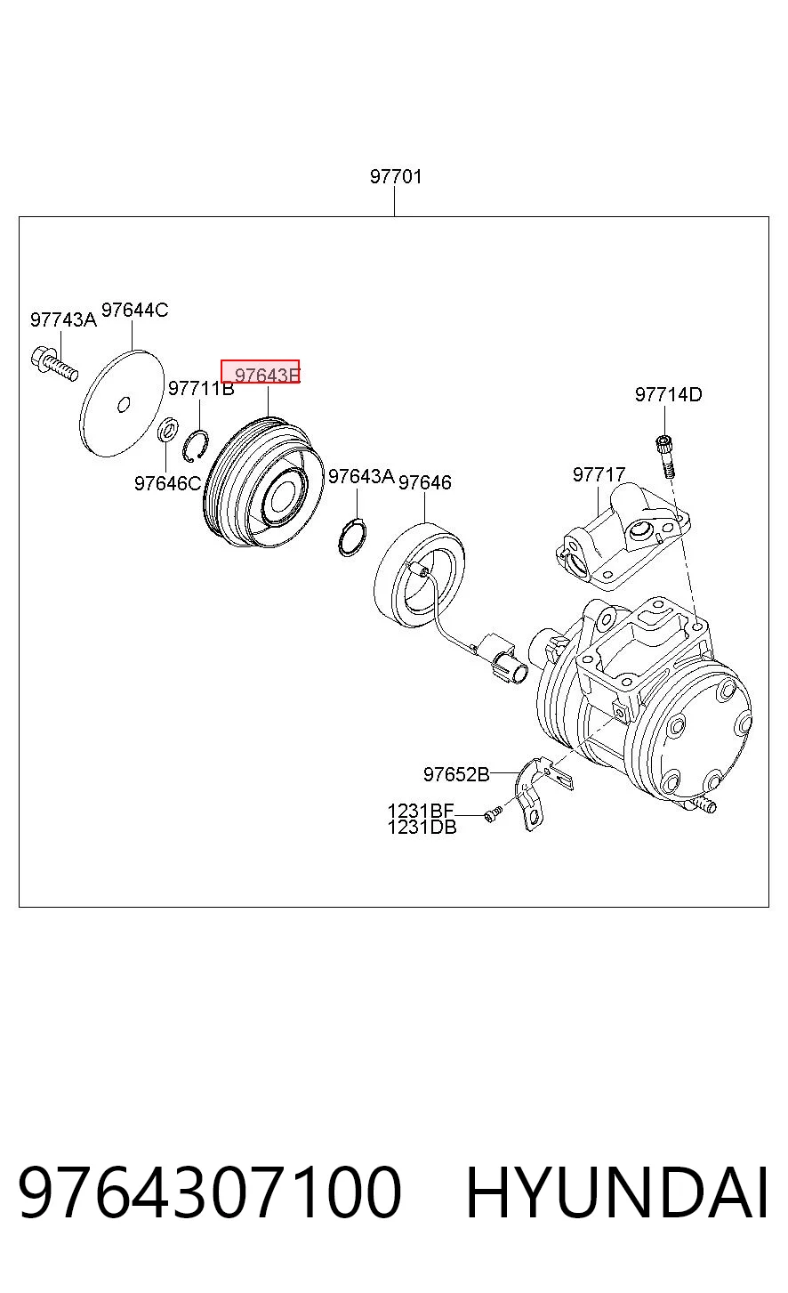 9764307100 Hyundai/Kia