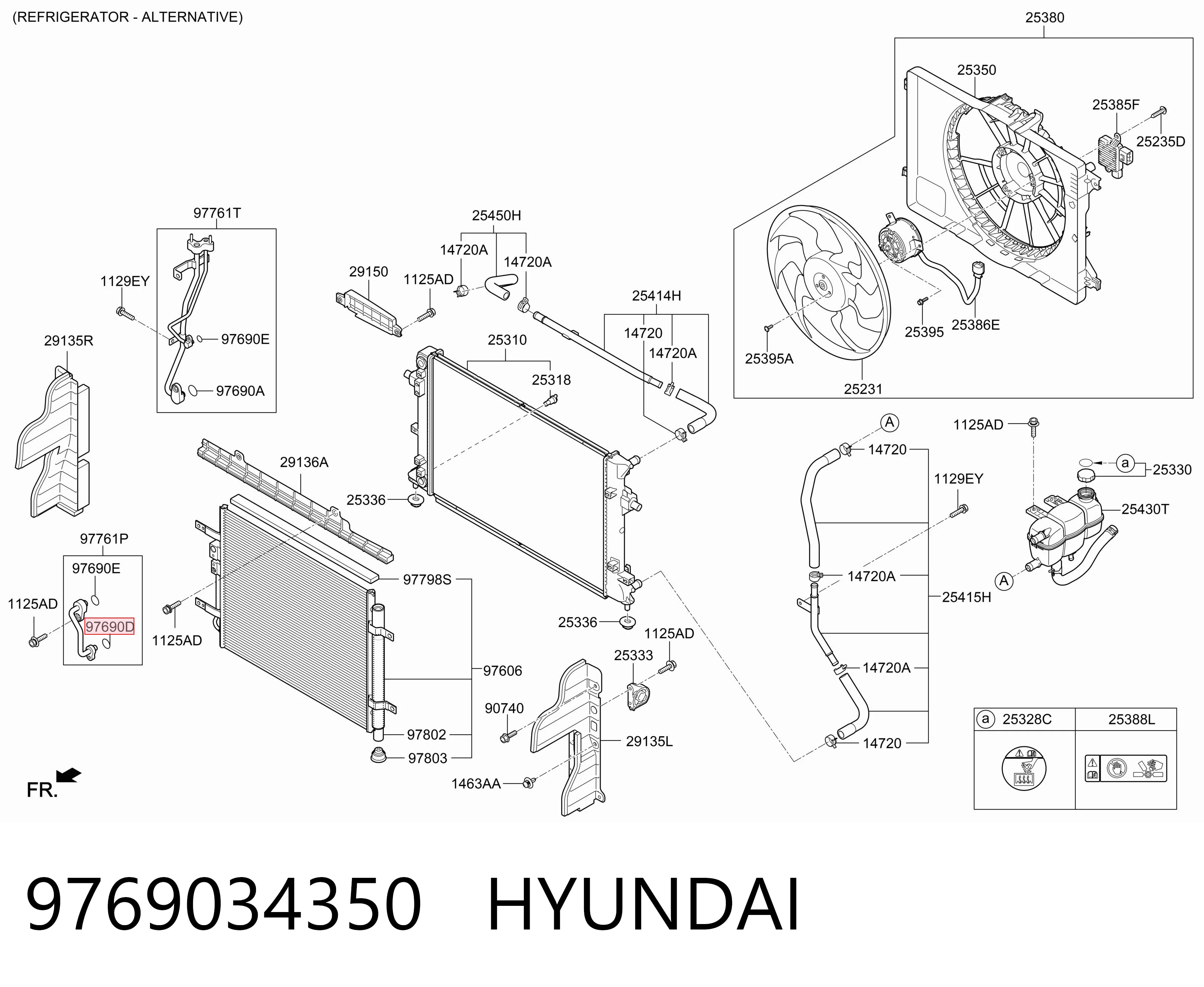 9769034350 Hyundai/Kia Кольцо уплотнительное шланга компрессора, обратного