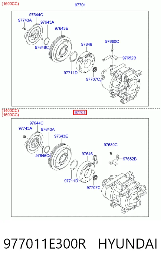  Компрессор кондиционера Hyundai Accent 3