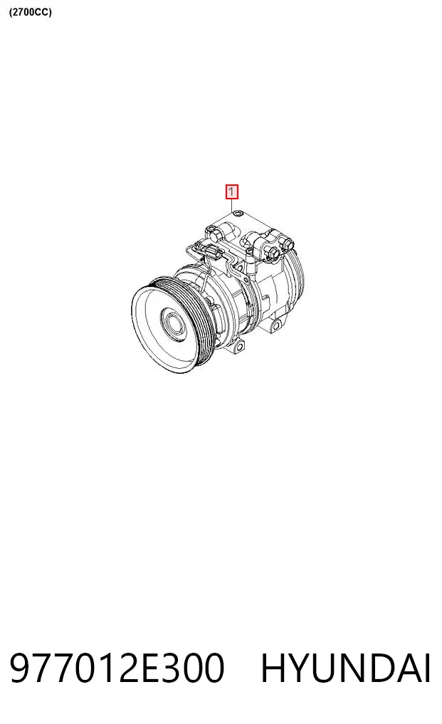 977012E300 Hyundai/Kia Компрессор хладагента
