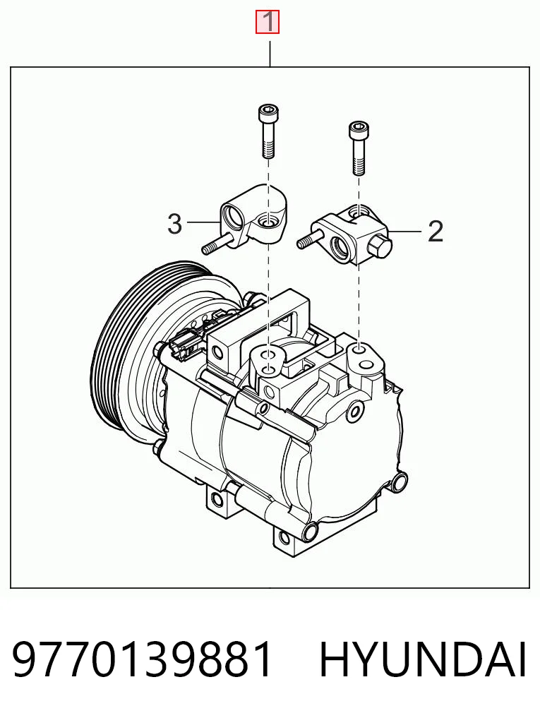 9770139881 Hyundai/Kia Компрессор хладагента