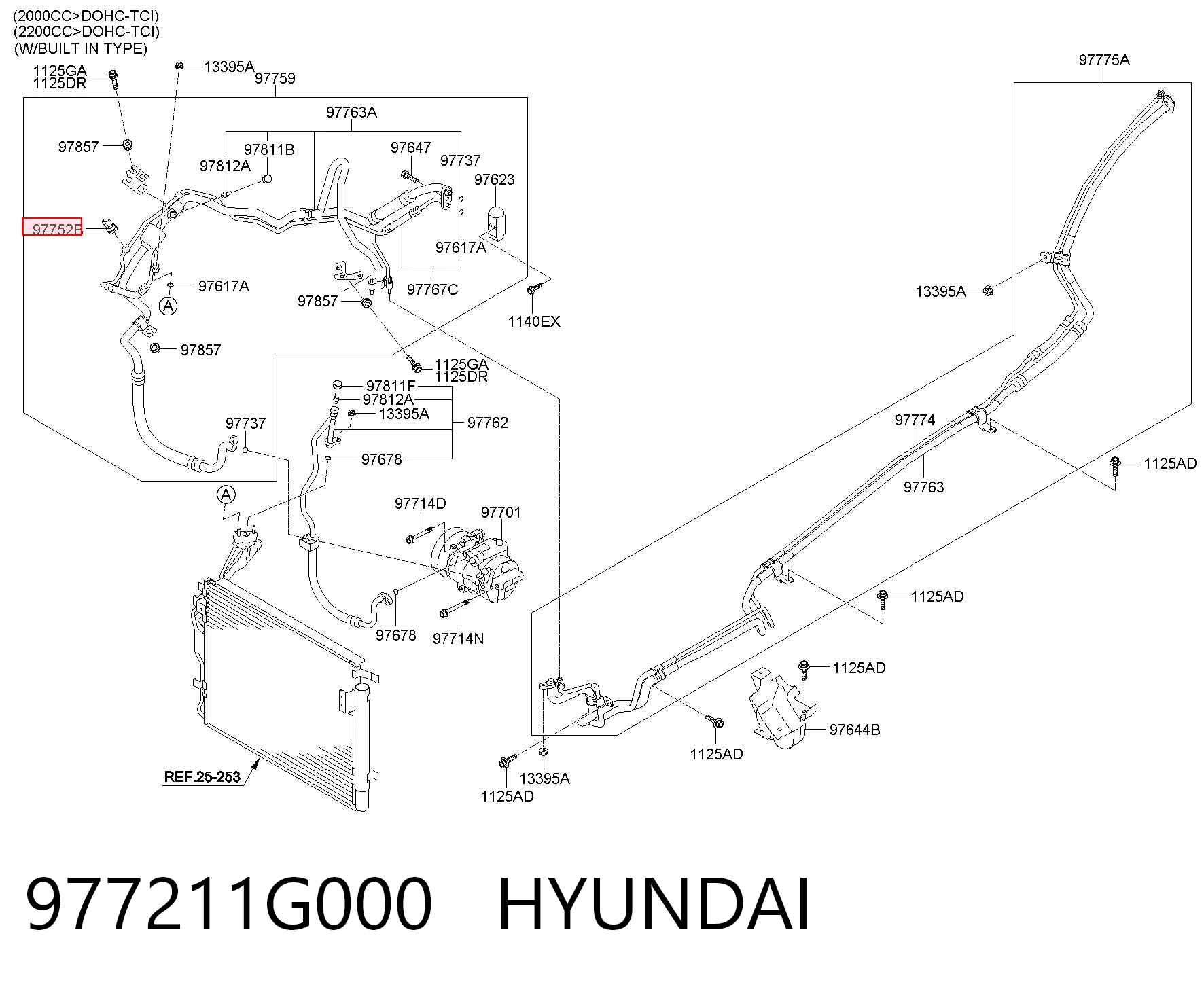 977211G000 Hyundai/Kia Клапан давления кондиционера