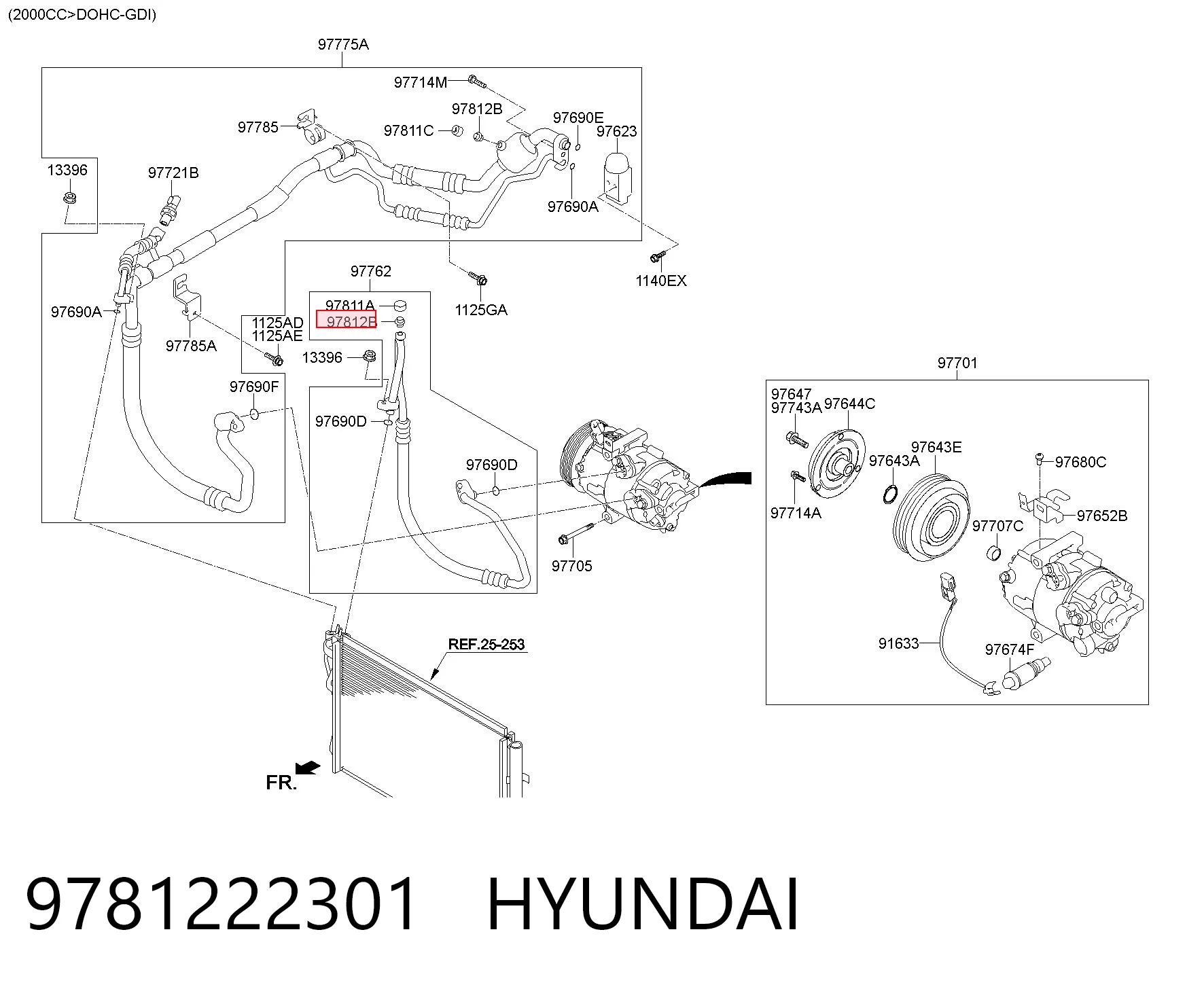 9781222301 Hyundai/Kia Клапан заправки кондиционера