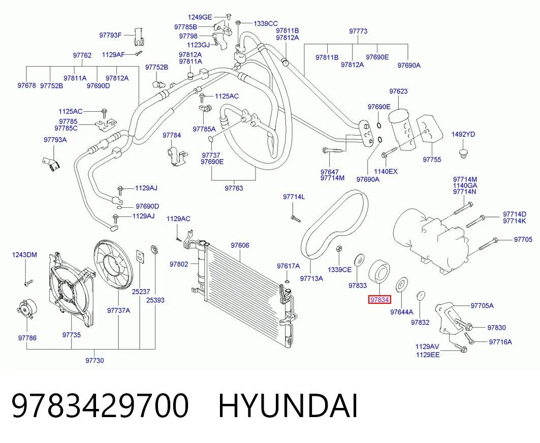 E20307OEM Korea (oem) Ролик натяжителя ремня агрегатов