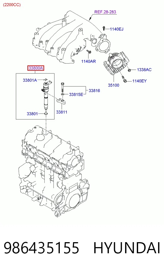 Купить 986435155 Bosch Клапанная форсунка