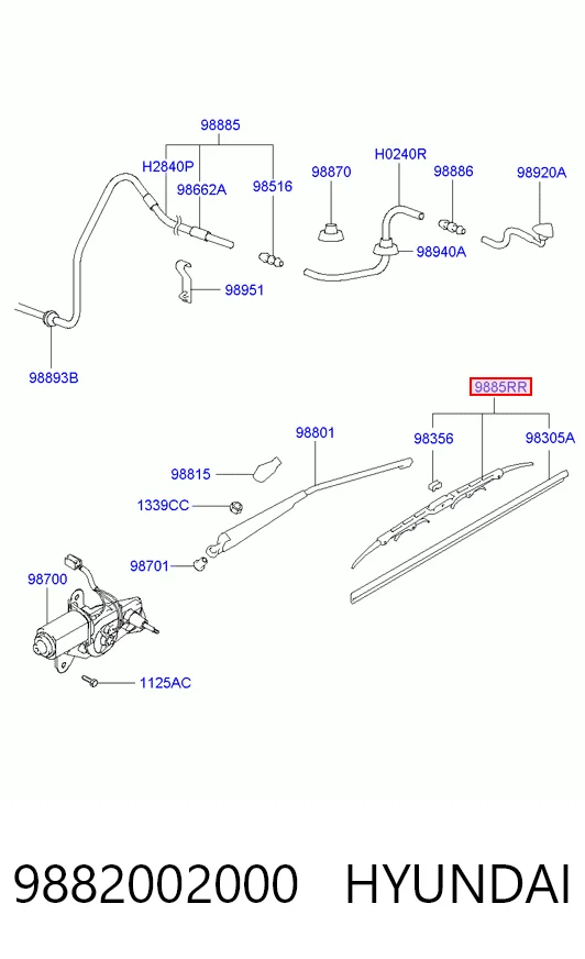 дворник заднего стекла Opel 93196003 цена, от 6.72 USD