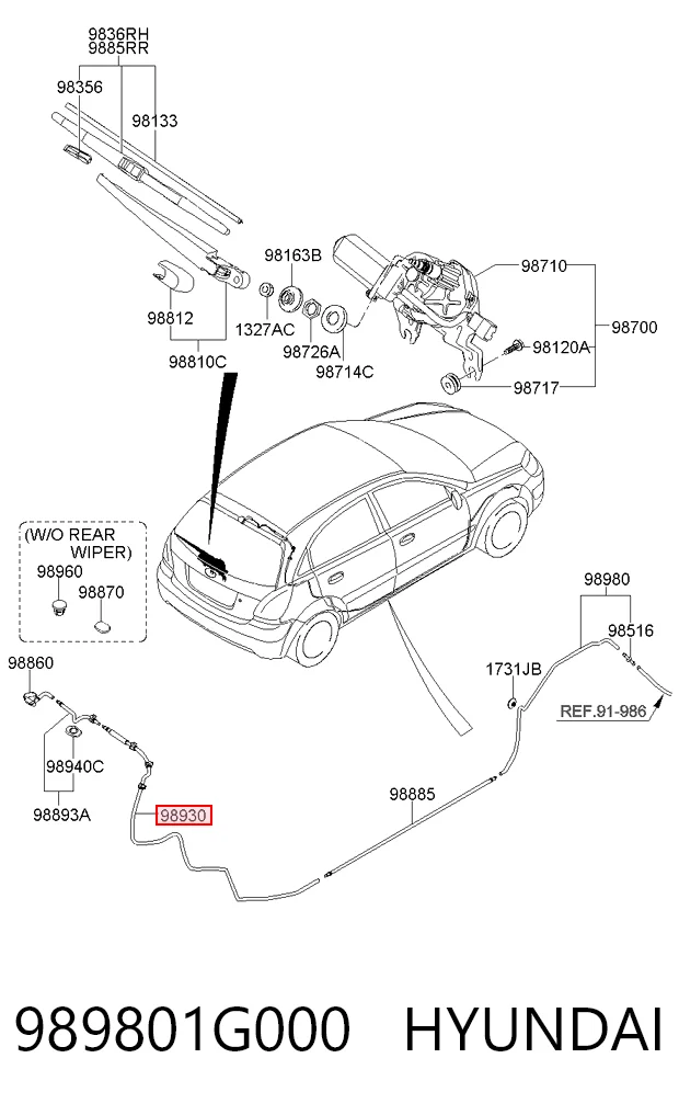 989801G000 Hyundai/Kia