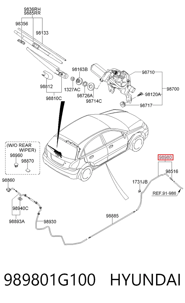 989801G100 Hyundai/Kia