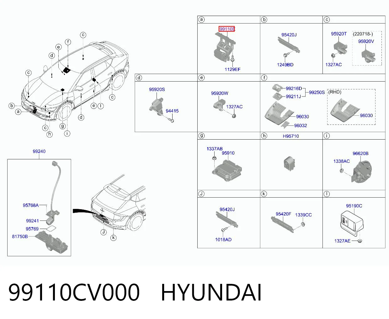 99110CV000 Hyundai/Kia Блок управления круиз-контролем