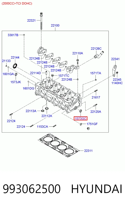 Крышка ГБЦ Chrysler 1573225001 цена, от 19.79 USD