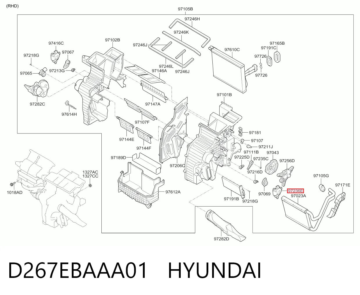 Мотор заслонки печки Hyundai Ix35 внедорожник (LM) (2009 - 2016) цена, от 10.20 USD