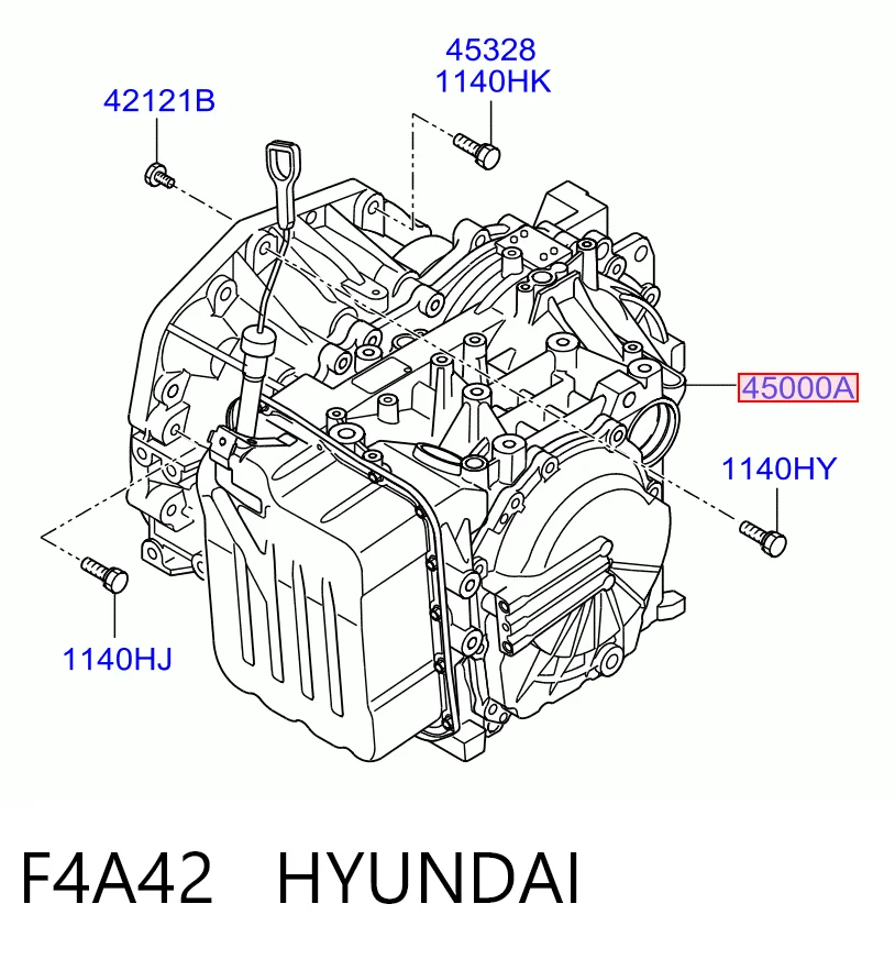 Коробка передач автомат Hyundai Sonata V седан (NF) (2004 - 2007) цена, от 198.41 USD