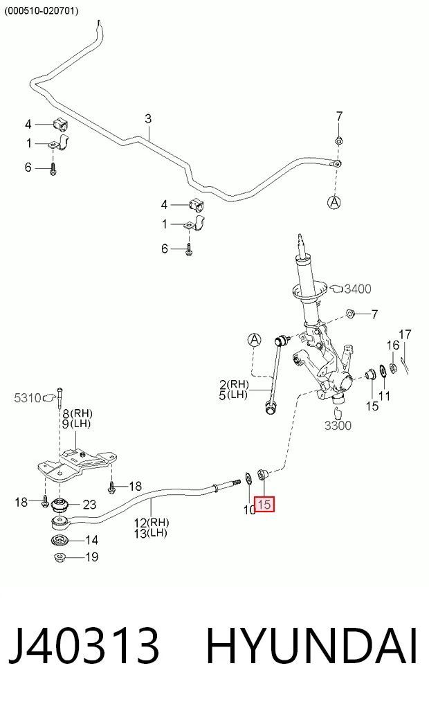 J40313 Japan Cars Сайлентблок нижнего переднего рычага