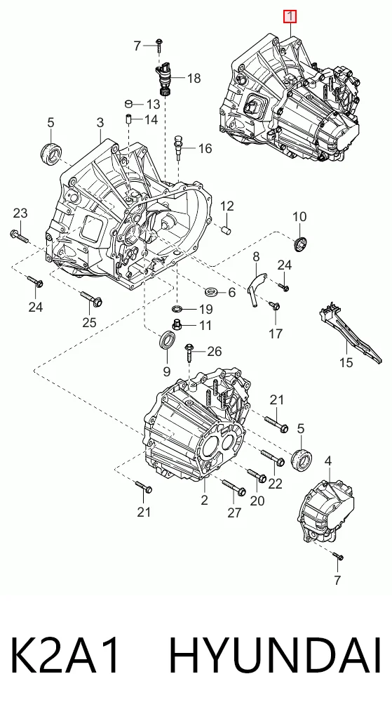 Коробка переключения передач Honda 0K2A303000 цена, от 186.38 USD