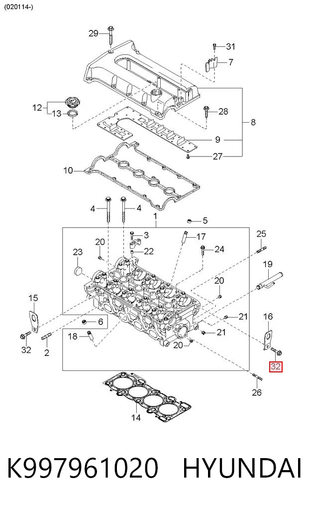 K997961020 Hyundai/Kia 