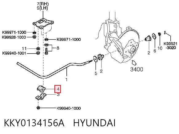 J70304 Japan Cars Разрезная втулка стабилизатора
