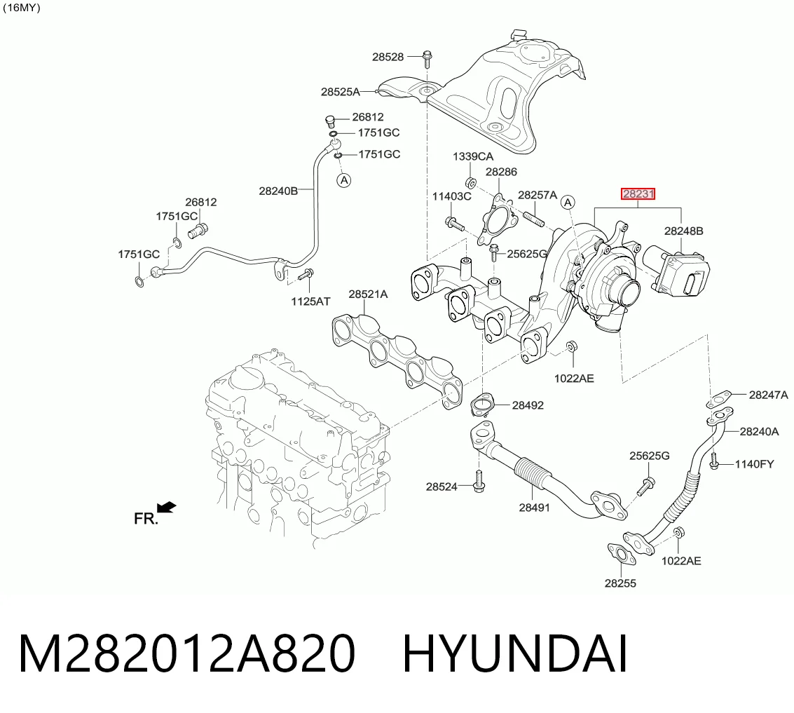 Турбонагнетатель KIA Sportage IV внедорожник (QL) (2015 - 2022) цена, от 255.95 USD