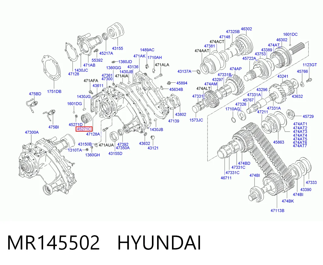 Купить 3S525004 AND Сальник раздаточной коробки, первичного вала