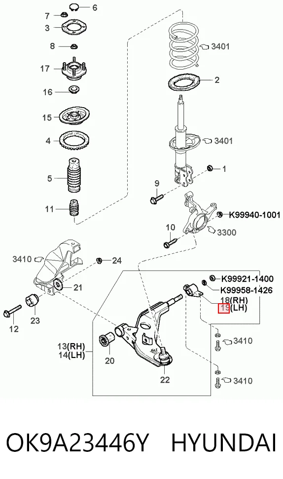 Купить J40303BK Japan Cars Сайлентблок нижний передней подвески