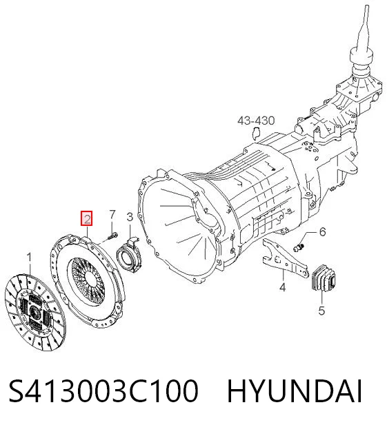 Нажимной диск сцепления на KIA Sorento I JC