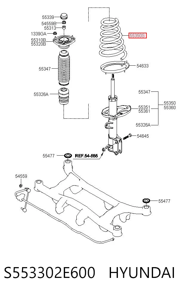 Задняя пружина S25043 Tangun