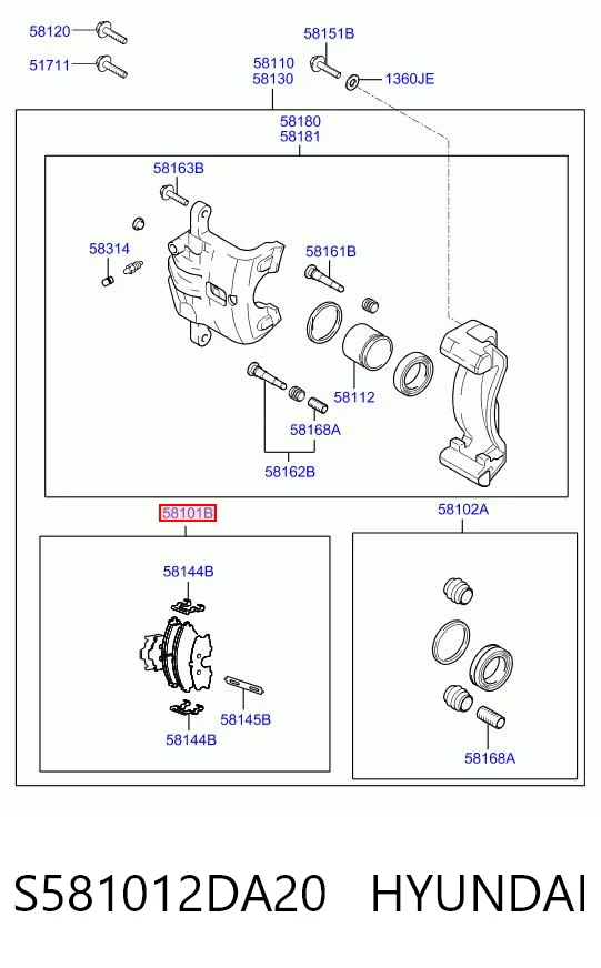 S581012DA20 Hyundai/Kia