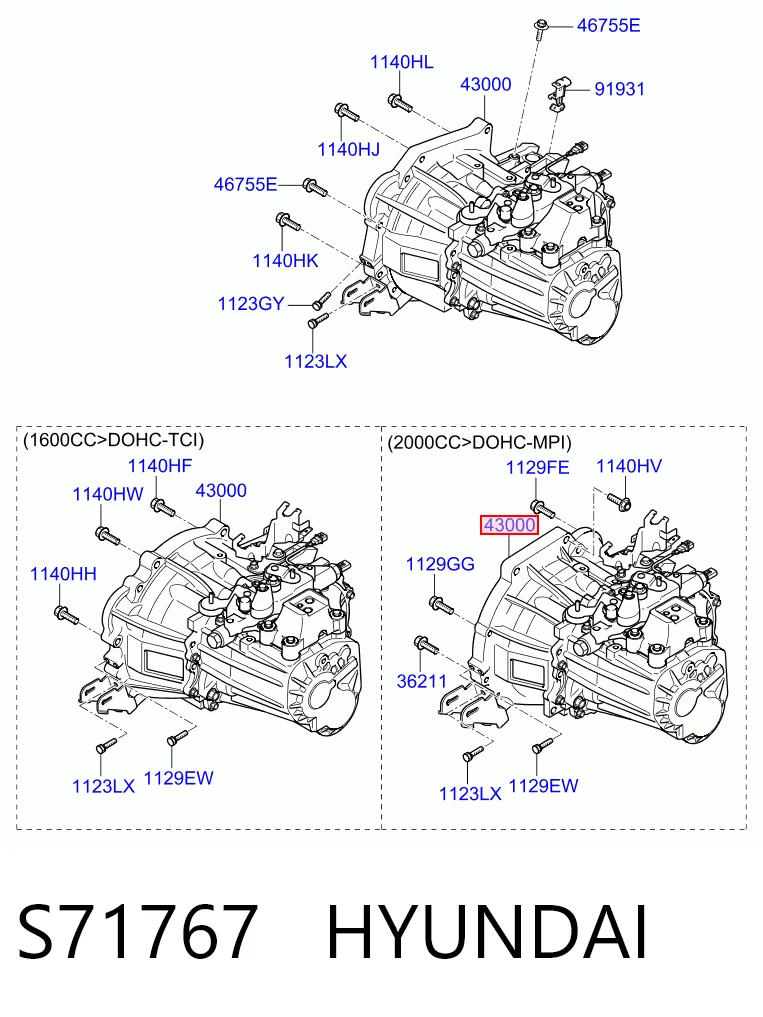 Коробка переключения передач KIA Ceed хэтчбек (ED) (2006 - 2012) цена, от 127.97 USD