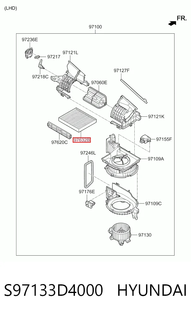 Фильтр воздушный отопителя Goodrem RF2646CWB цена, от 5.25 USD