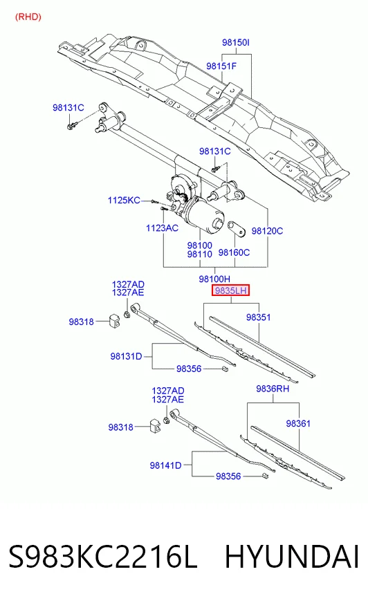 9835017000 VALEO Щетка-дворник лобового стекла, водительская