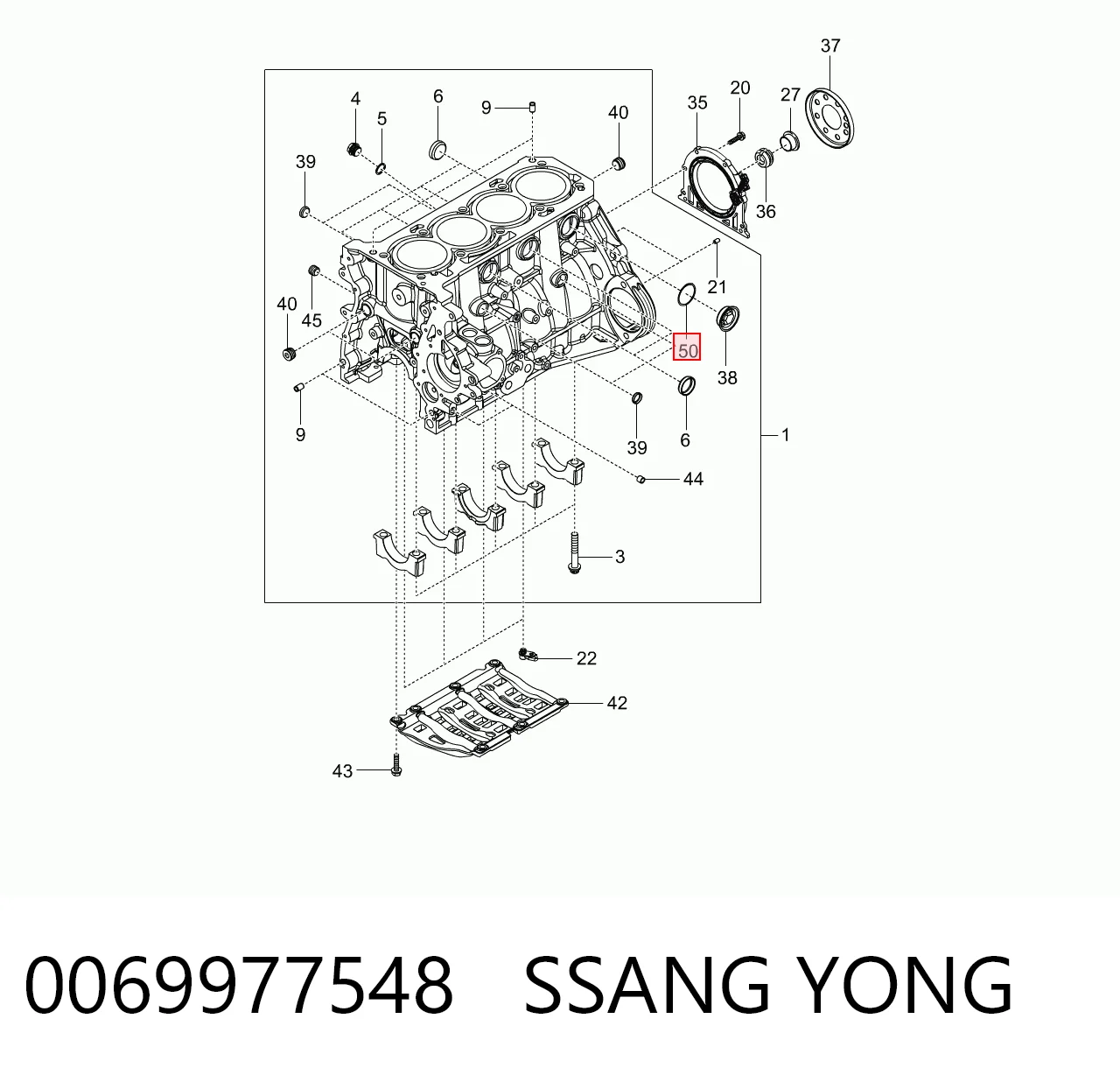 Уплотнительное кольцо, универсальное K05073850AA Fiat/Alfa/Lancia